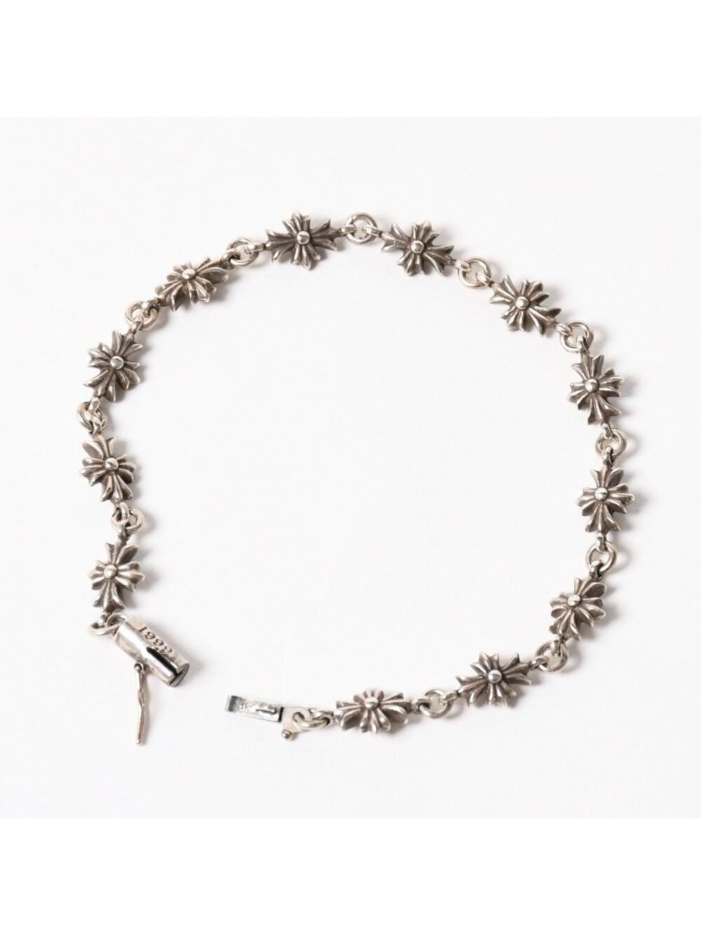 Chrome Hearts Tiny CH Plus Bracelet 925 Sterling Silver